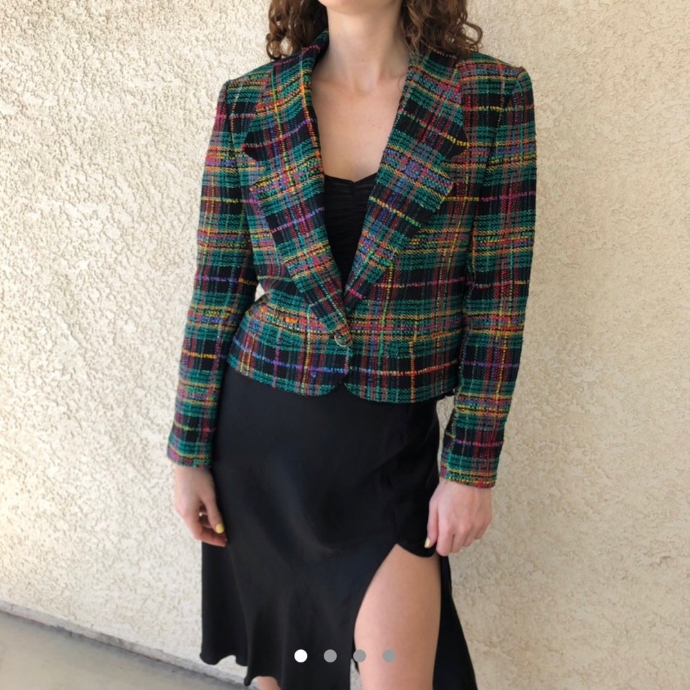 Vintage plaid blazer